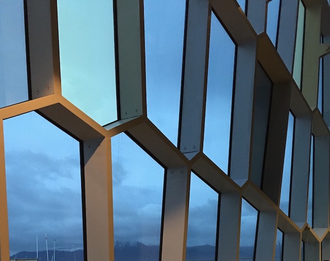 blue window